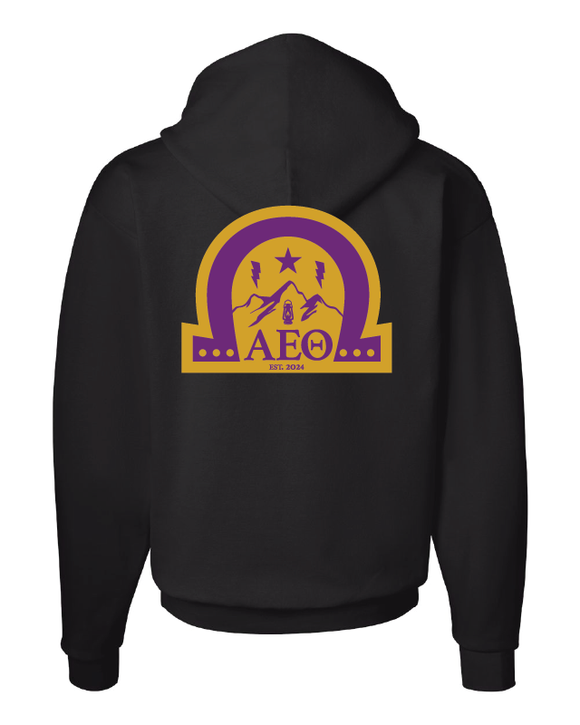 Bold Omega – Black Hoodie