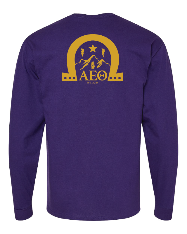 Bold Omega – Purple Long Sleeve Tee