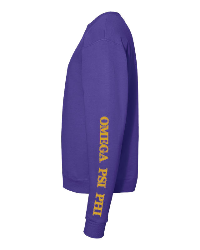 Strong Sleeves – Purple Crewneck Sweater