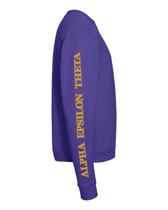 Strong Sleeves – Purple Crewneck Sweater