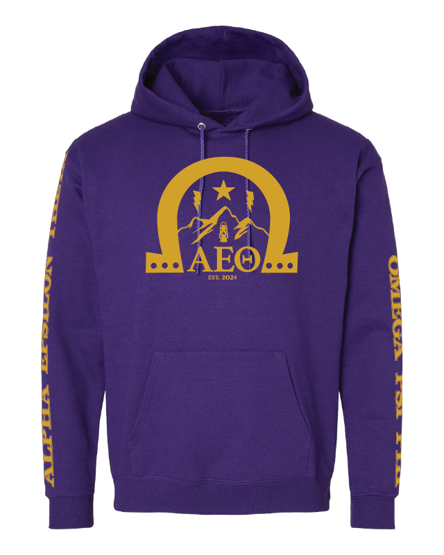Strong Sleeves – Purple Hoodie
