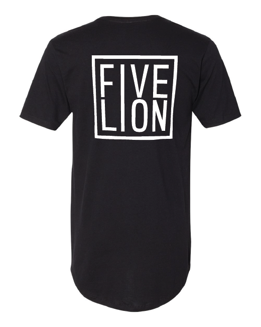 Five Lion Long Body Team Tee