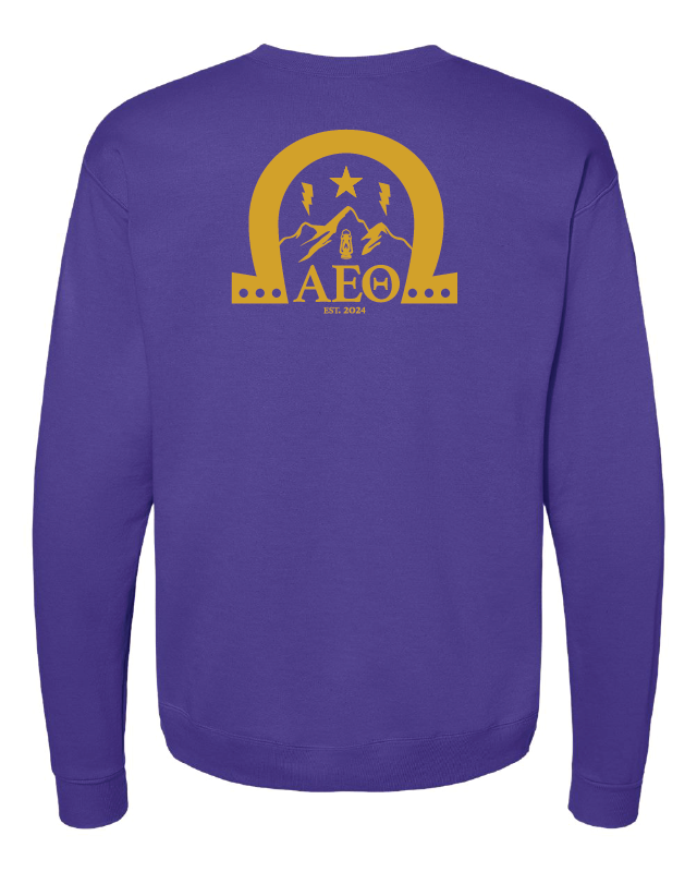 Bold Omega – Purple Crewneck Sweater