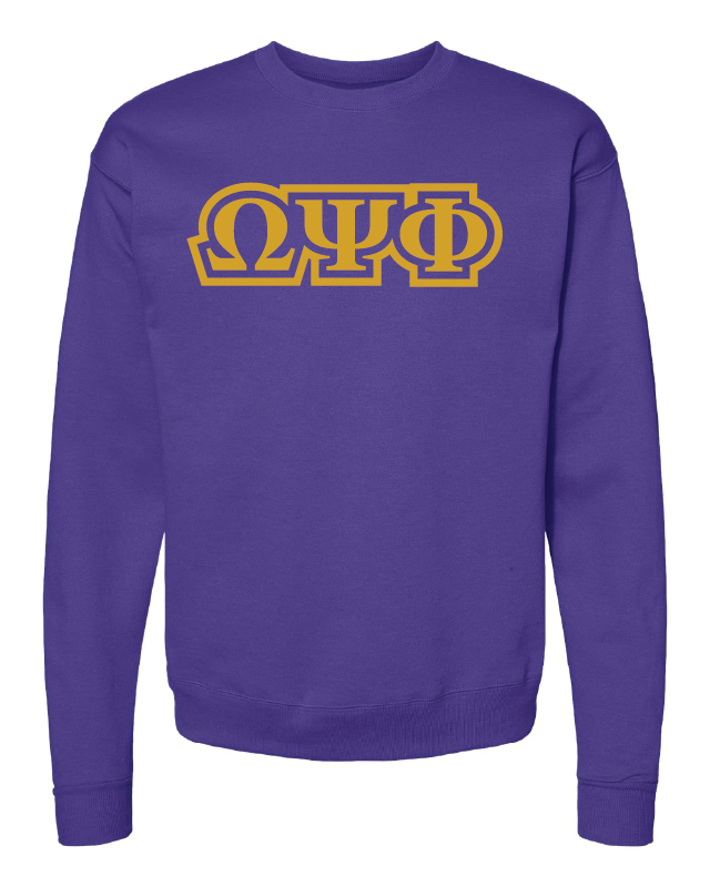 Bold Omega – Purple Crewneck Sweater