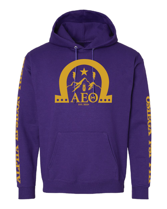 Strong Sleeves – Purple Hoodie
