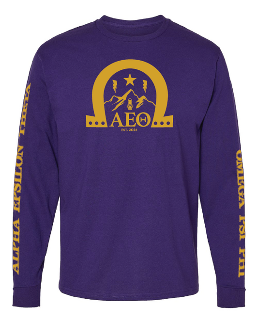 Strong Sleeves – Purple Long Sleeve Tee